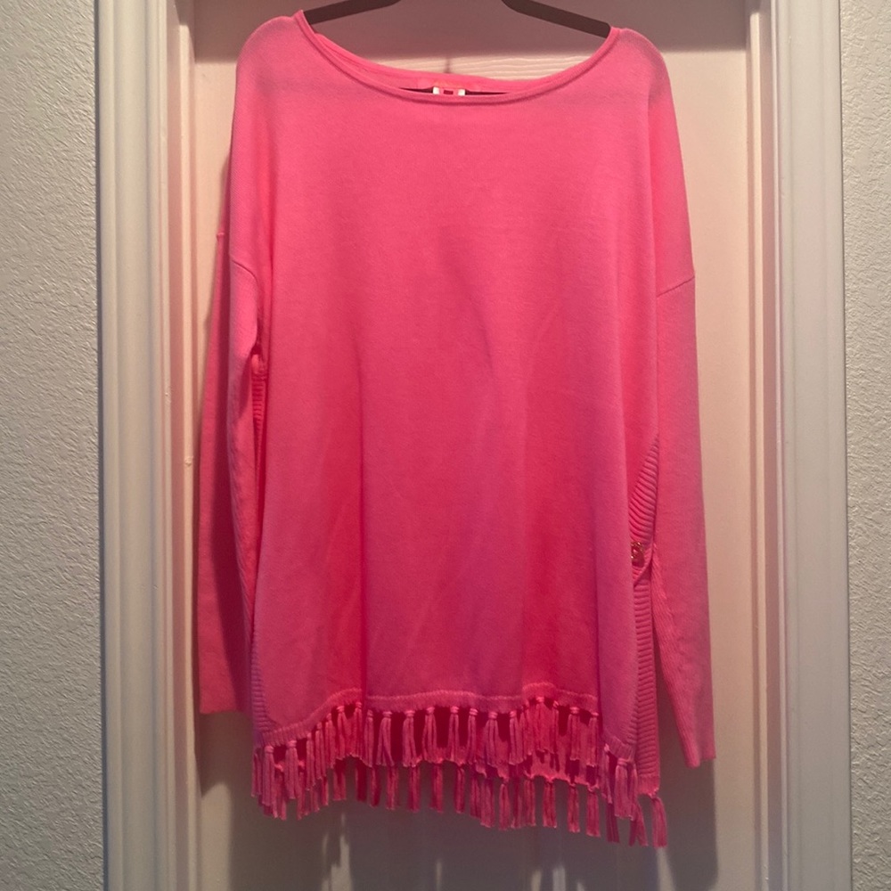 LILY PULITZER XL RARE Barbie pink sweater. $4.99 Shipping. 🔥🔥Firm Price🔥